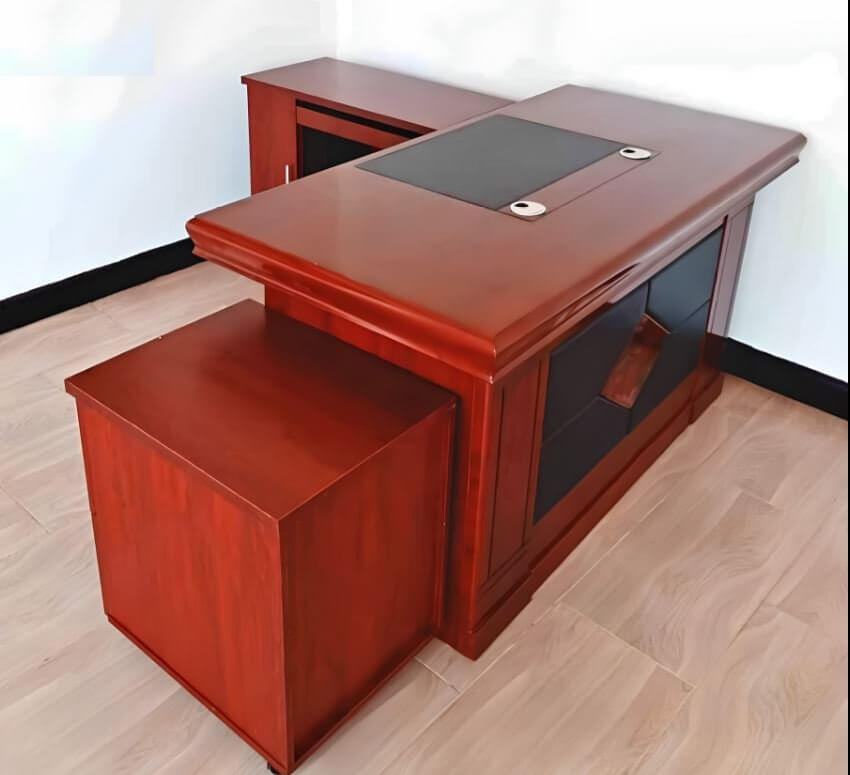 1.4m Executive Office Desk with Pedestal Cabinet - Image 2