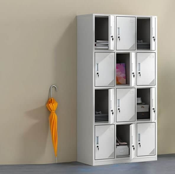 12-Door Steel Office Locker Cabinet - Image 3