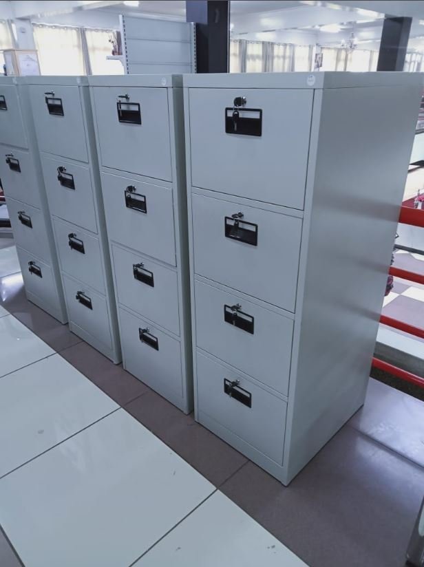 4-Drawer Steel Filing Cabinet with Individual Locks - Image 4