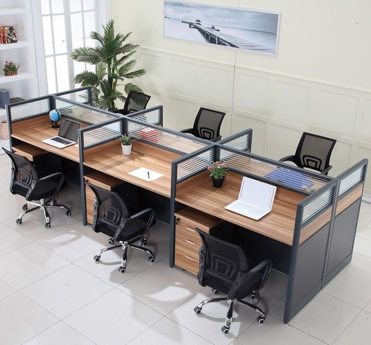 6-Person Office Workstation Desk - Image 2