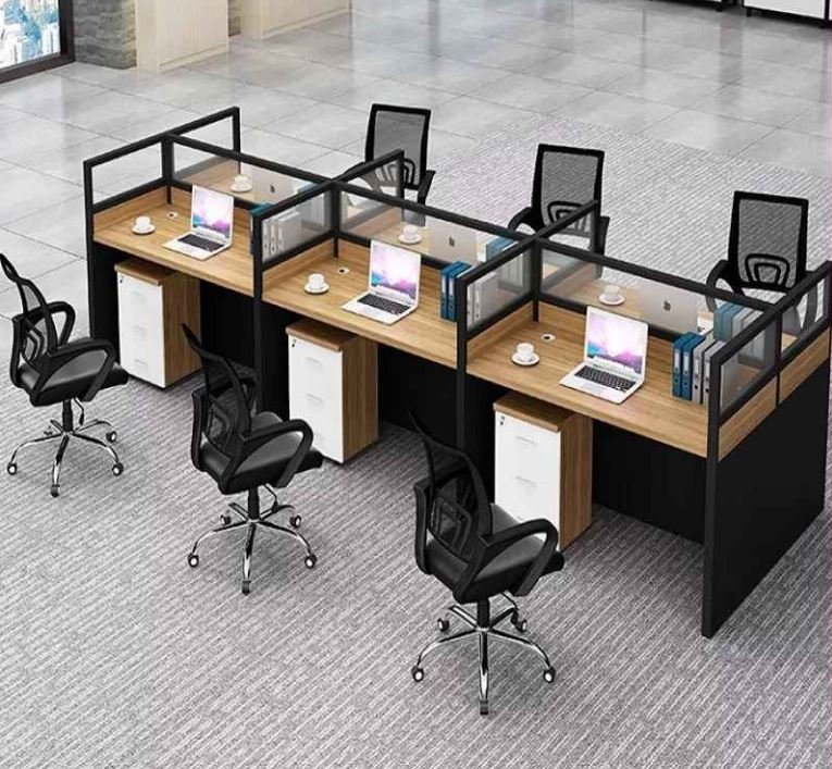 6-Person Office Workstation Desk - Image 3