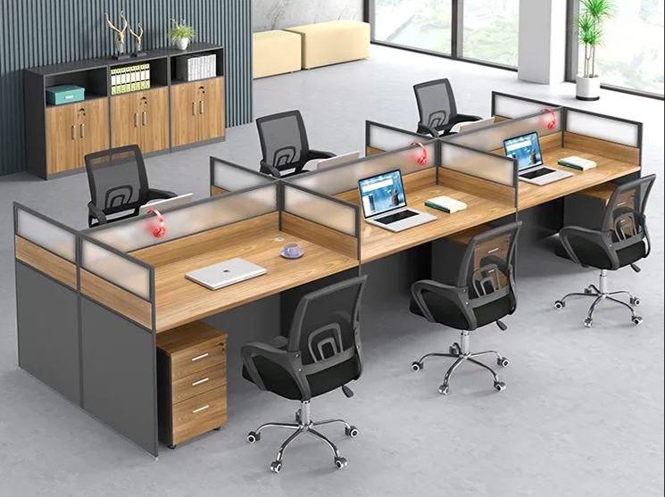 6-Person Office Workstation Desk - Image 4