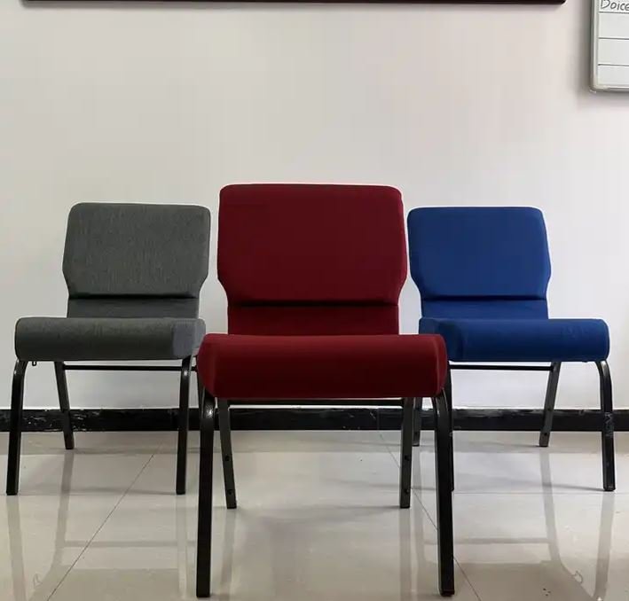 Black Stackable Training Chair - Image 3