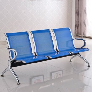 3-Seater Metal Reception Waiting Bench