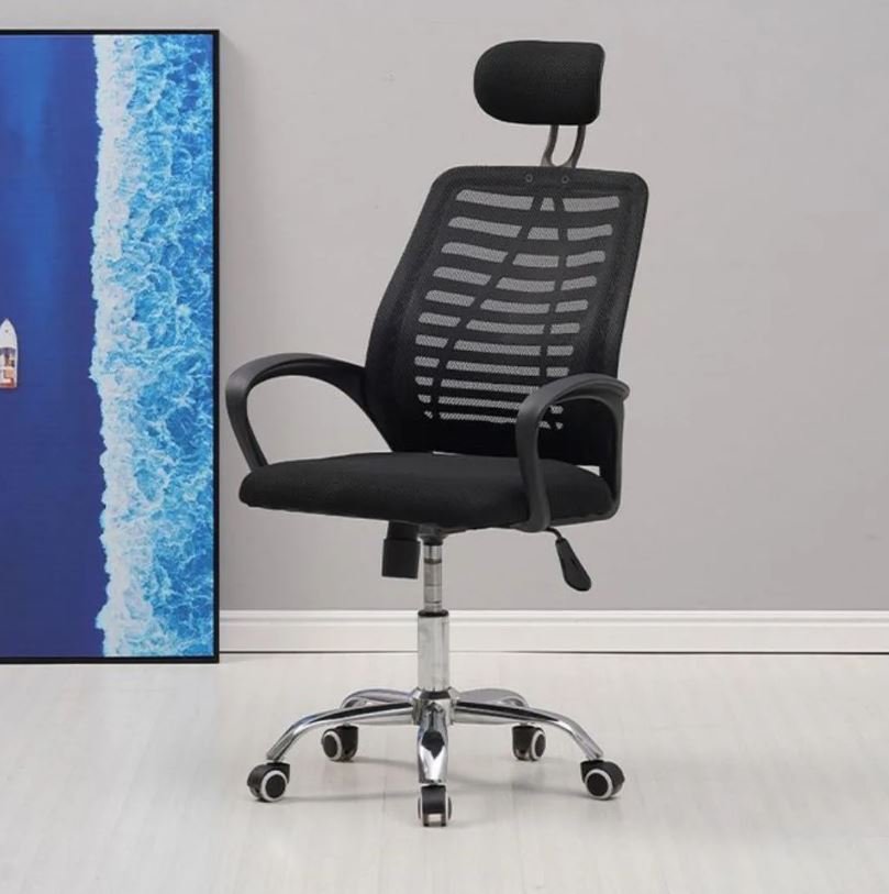 High Back Office Chair with Headrest - Image 3
