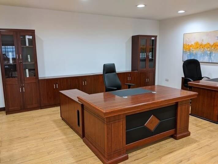 1.4m Executive Office Desk with Pedestal Cabinet - Image 3