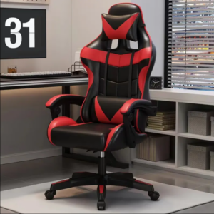 Black and Red High Back Gaming Chair